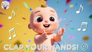 Clap Your Hands 👏 | Baby Songs | Fun Learning Music for Kids & Toddlers | @Kids-Cartoon-Magic