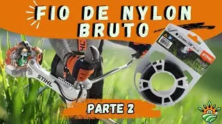ROÇADEIRA, testando o fio de NYLON quadrado de 3.3mm.