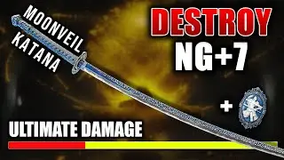 Destroying Ng+7 Bosses with Moonveil Katana!! (OP Magic Katana)