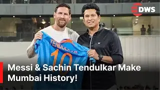 HISTORIC MOMENT: Lionel Messi Mesmerizes Mumbai | Meets Sachin Tendulkar & Fans | DWS News | AD1Z