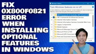 How To Fix 0x800f0821 Error When Installing Optional Features in Windows