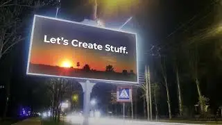 Let's Create Stuff - Redideo Studio Billboard Mockup