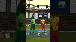 PAK VS WEST || Real Cricket 21 || Cricket Gameplay || Toss #shorts #ytshorts #cricketgameplay #yts