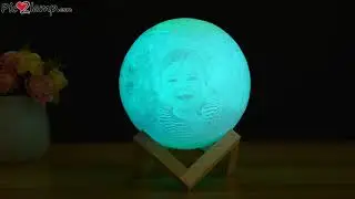 Personalized Moon Lamp With Picture of Baby, Magic Remote Control Night Lamp Gift for Kid Review