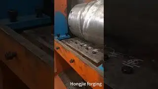 Deformed bar pre-form making, by cross wedge rolling. Adjusting the die can achieve deformation.