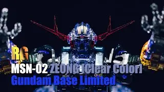 RG Zeong Clear Color Gundam Base Limited Edition, frame partial painting [Bandai Gunpla]