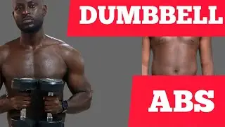 STRONGER ABS with Dumbbells 💪| Ab Workout at Home #absworkout 