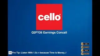 Конференция по доходам Cello World за второй квартал 2026 финансового года