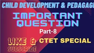 CDP Practice Set-8 Important Question By MRC GK #CDP #exam #balmanovigyan #childdevelopmentpedagagi