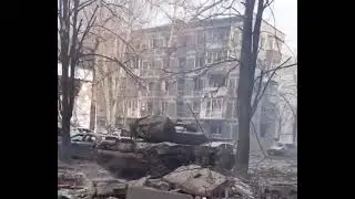 T 72B3 rus tanklari Mariupolga kirib borishmoqda