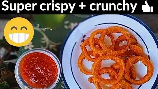 Crispy Onion Rings Recipe Cooking In Village|  HomeMade BreadCrumbs| ONION RINGS| Snacks Recipe