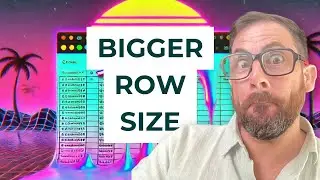 Increase Row Height every day