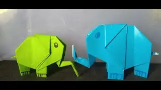 Elephant Origami: An easy way to make an Elephant out of origami paper