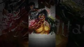 how to paint attack titan from aot......//pt.6#anime #viral #ytshorts #
