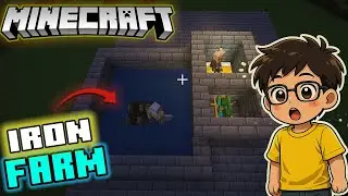 MY NEW IRON FARM FOR TRADING 💸IN SURVIVAL | MINECRAFT Ep-5
