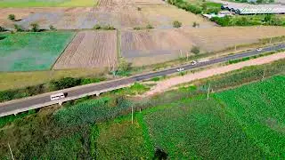 Relaxing Rice field || Daytime view of the lotus field || Really cool || ស្រុកស្រែ Cambodia