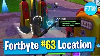 Fortnite Fortbyte #63 Location (Found somewhere between Lucky Landing and Fatal Fields)
