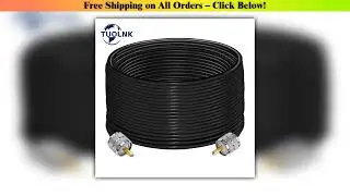 PL259 RG58 Cable CB Radio Cable SO239 UHF Male to Male Extension Cable Low Loss RF Coaxial Cable