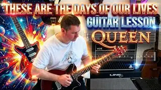 Queen - These Are The Days Of Our Lives - Guitar Solo Tutorial (Guitar Tab)
