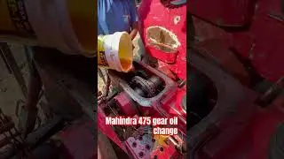 MAHINDRA 475 GEAR OIL CHANGE || GEAR BOX REPAIR || #mahindratractors #tractor #diycrafts #diy #auto