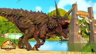 ULTİMASAURUS Colorful vs T-REX Dinosaurs Fight! | Jurassic World Evolution 2 🦖