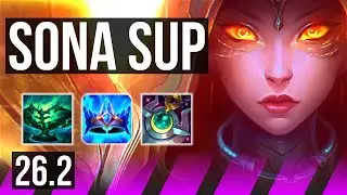 SONA & Seraphine vs BLITZCRANK & Sivir (SUP) | EUW Grandmaster | 26.2