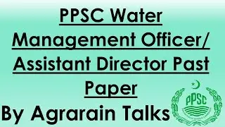 Water Management Officer | ADA Past Paper | PPSC  | Agriculture Engineering | Agriculture Science |
