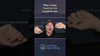 Choose simplicity first, add complexity later. #programming #coding #simplicity