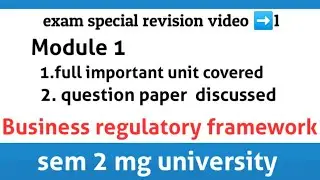BRF || revision class 1 || mg university || sem 2