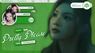 Hearts2Hearts (하츠투하츠) - “Pretty Please” (Line Distribution) [STUDIO ver.]