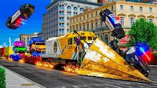 Stealing Cars Using The Train In GTA 5 RP