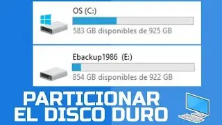 Windows 10  particionar el disco duro en 2 o 3 partes dentro de windows