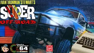 IVAN 'IRONMAN' STEWART'S SUPER OFF ROAD &ndash; Commodore 64 (1990) | Classic Top-Down Racing Action