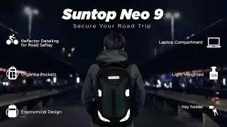 Suntop Neo 9 26 Ltrs Medium Sized Casual Backpack | Laptop Padding | Water-resistant fabric