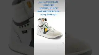 Servis CHEETAH JOGGERS BLACK WHITE SIZE 6 7 8 9 10 FOR ORDERS CALL OR WHATSAPP 03244228058