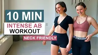 AB WORKOUT SAFE FOR NECK // 10 minute neck friendly ab workout | Twice as Fit