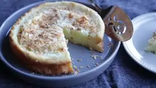 Baked Chinese New Year Sweet Nian Gao (Baked Mochi Cake)