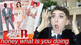 Reacting To Brit Awards Fashion 2018 (you need to fire ur stylist)