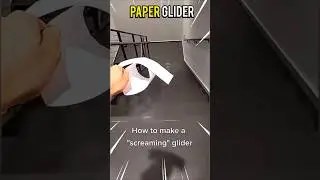 How to make Screaming Paper Glider, DIY AirGlider #paper #shorts