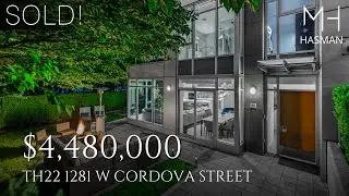 Now Sold! A Stunning Waterfront Townhouse Residence in Coal Harbour Renovated by Living Space