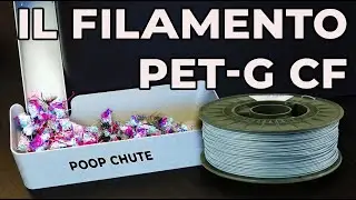Upgrade Bambu Lab P1S: Poop Chute in PET-G Fibra di Carbonio (Matte & Pro)