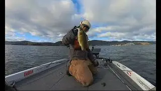 Late Fall New York bass fishing.