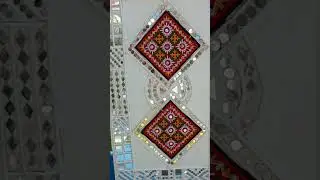 kutchi patchwork with lippan art 🧿#art#lippanartwork#youtubeshorts like and subscribe 🖌️✨💫