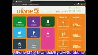 How To Unlock UFone Blaze M401U Latest LTE Wifi Device For All Network By UM Sokutions