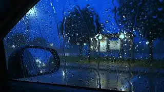 Rain Sounds for Sleep: Heavy Rain on Car Window 🌧️ White Noise for Study & Focus