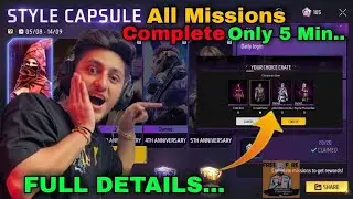 How To Complete STYLE CAPSULE All Missions para SAMSUNG,A3,A5,A6,A7 #5thAnniversaryFreeFire #Booyah
