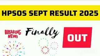 HPBoard  SOS Sept Exam 2025 RESULT Declared || Good News for HPSOS students 2025 #trending 