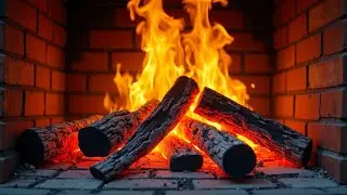 🔥 FIREPLACE 4K (LIVE 24/7). Fire Background with Crackling Fire Sounds. Cozy Fireplace
