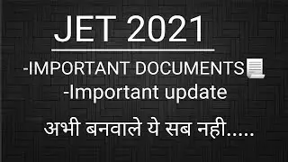 Jet 2021 counseling documents / reporting / 1st round / 2nd round / cuttoff