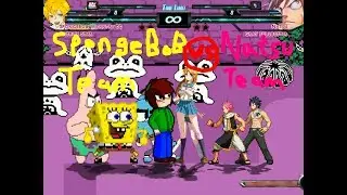 M.U.G.E.N 4v4 SpongeBob Team VS Natsu Team